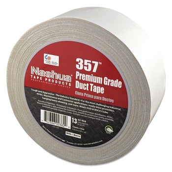 Nashua Premium Duct Tapes, White, 2 in x 60 yd x 13 mil (1 ROL / ROL)