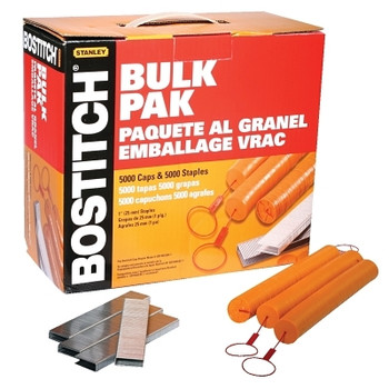 Bostitch 5M PACK:BOST.CAP&STPLS- 5000/BOX (1 BX / BX)