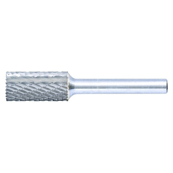 Pferd Carbide Cylindrical/Plain Bur Bit, 1/2"Dia. x 1"L Cut, 1/4" Shank, Standard (1 EA / EA)