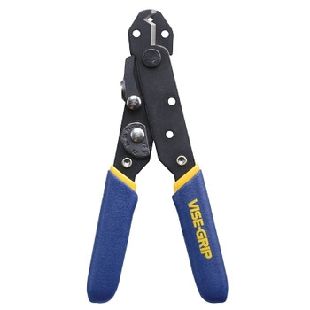 Irwin VISE-GRIP Wire Strippers / Cutters, 5 in, 10-24 AWG, Blue/Yellow (5 EA / BX)