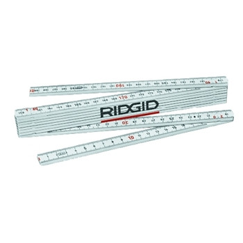 Ridgid Fiberglass Folding Rules, 2 m, Fiberglass, Metric (6 EA / CTN)