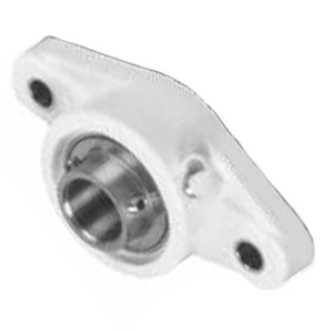 Hub City FB260CTW X 5/8 FLANGE BLOCK BALL BEARING ; 5/8" BORE 2 BOLT THERMOPLASTIC HOUSING