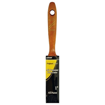 Linzer Latex Paint Brush, 7/16 in thick, 2-1/4 in trim, Polyester, Walnut Wood handle (12 EA / PK) Linzer Latex Paint Brush, 7/16 in thick, 2-1/4 in trim, Polyester, Walnut Wood handle (12 EA / PK)
