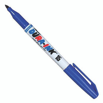Markal Dura-Ink 15 Markers, Blue, 1/16 in, Felt (1 EA / EA)