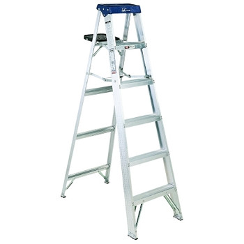 Louisville Ladder AS3000 Series Sentry Aluminum Step Ladder, 6 ft x 21 1/2 in, 250 lb Capacity (1 EA / EA)