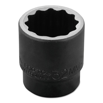 Proto Torqueplus Metric Impact Sockets 1/2 in, 1/2 in Drive, 32 mm, 12 Points (1 EA / EA)