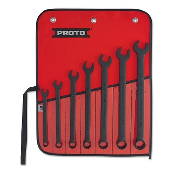 Proto 7 Piece Protoblack Torqueplus Combination Wrench Sets, 12 Points, Inch (1 SET / SET)