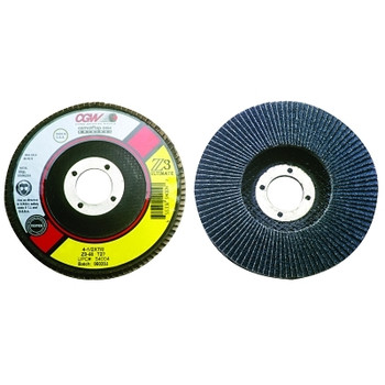 CGW Abrasives Flap Discs, Z3 - Ultimate 100% Zirconia, 4 1/2", 40 Grit,5/8 Arbor,13300 rpm,T27 (10 EA / BX)