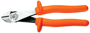 Klein Tools Insulated High-Leverage Diagonal Cutter Pliers, 8 in, Bevel (1 EA/EA)