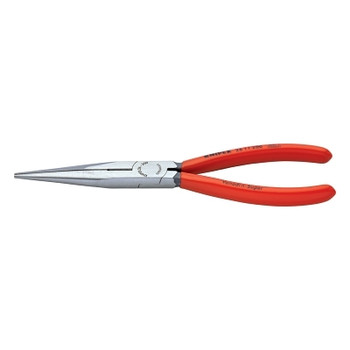 Knipex Long Nose Pliers with Cutters, Straight, Tool Steel, 8 in (1 EA / EA)