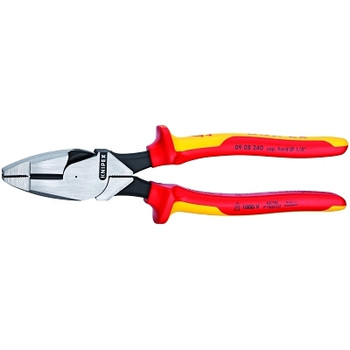 Knipex New England Linesman Pliers, 9 1/2 in Length, Insulated Handle (6 EA / BX)