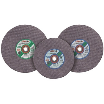 CGW Abrasives Cut-Off Wheel, Gas Saws, 12 in Dia, 5/32 in Thick, 1 in Arbor, 24 Grit (20 EA / BX)