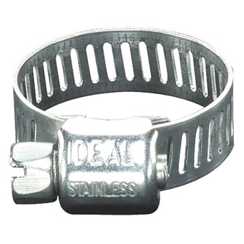 Ideal 62P Series Small Diameter Clamp,2 1/4" Hose ID,1 3/4-2 3/4" Dia, Stainless Steel (10 EA / BX)