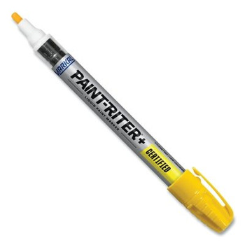 Markal PAINT-RITER+ CERTIFIED Liquid Paint Marker, Yellow, 1/8 in Tip, Medium (12 EA / BX)