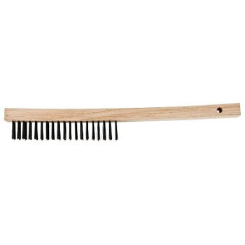 Pferd Economy Line Scratch Brushes, 13 3/4 in, 3 X 19, Carbon Steel, Curved (12 EA / BX)