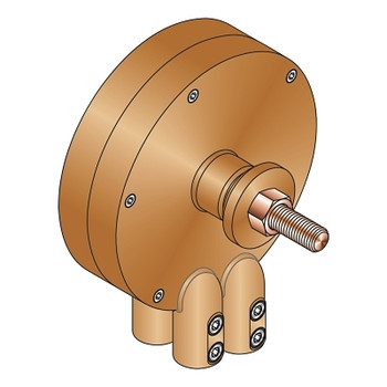 Lenco Heavy Duty Rotary Ground Clamps, 1,500 A, 3/0 - 4/0 (1 EA / EA)