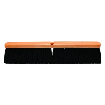 Magnolia Brush No. 24 Line Garage Brushes, 18 in Hardwood Block, 4 in Trim L, Stiff Black Poly (12 EA / CTN)