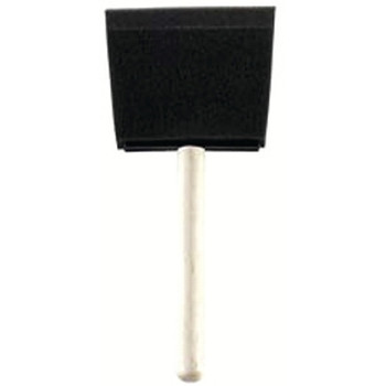 Rubberset Foam Brushes, 2 in wide, Foam, Wood handle, 48/PK (48 EA / CTN)