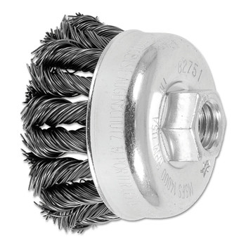 Advance Brush COMBITWIST Knot Wire Cup Brush, 2 3/4 in Dia., .02 in Carbon Steel Wire (5 EA / BX)