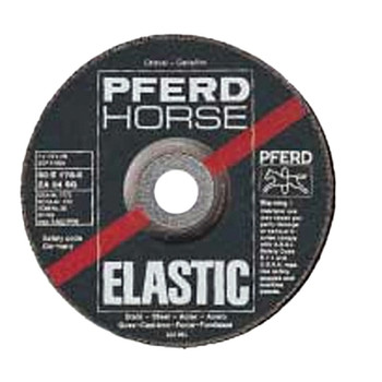 Pferd SG Depressed Center Wheel, 4 1/2 in Dia, 1/4 Thick, 7/8 Arbor, 30 Grit Zirconia (10 EA / BOX)