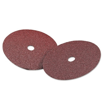 Carborundum Carbo White Fiber Disc, Aluminum Oxide, 5 in Dia., 80 Grit (25 EA / BX)