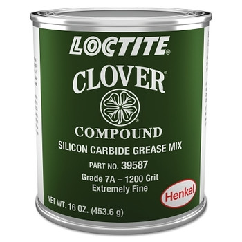 Loctite CloverSilicon Carbide Grease Mix, 1 lb, Can, 1200 Grit (1 CAN / CAN) Loctite CloverSilicon Carbide Grease Mix, 1 lb, Can, 1200 Grit (1 CAN / CAN)
