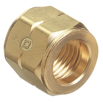 Western Enterprises Hose Nuts, 200 PSIG, Brass, A-Size, Oxygen (1 EA / EA)