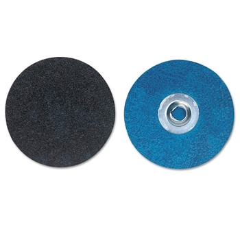 Norton Bluefire R884P Coated Cloth Disc, Zirconia Alumina, 3 in Dia., 36 Grit (25 EA / BOX)