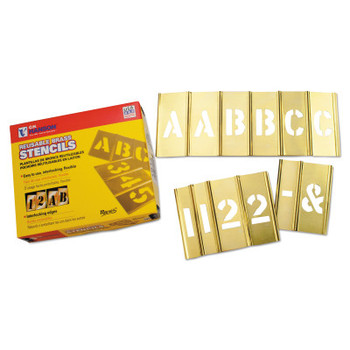 C.H. Hanson Brass Stencil Letter & Number Sets, Brass, 2 in (1 ST/BOX) C.H. Hanson Brass Stencil Letter & Number Sets, Brass, 2 in (1 ST/BOX)