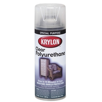 Krylon Clear Polyurethane Coatings, 11 oz Aerosol Can, Gloss (6 CAN / CS)