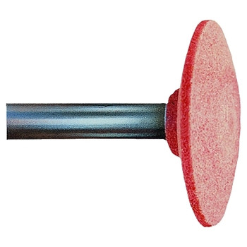 Pferd Series A Steel Edge Mounted Point Abrasive Bit, A37, 1-1/4 in Outer dia, 1/4 in Shank dia, 60 Grit, O (10 EA / BX)