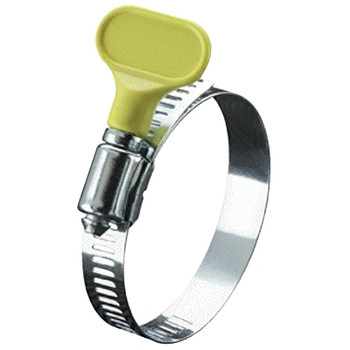 Ideal Turn-Key Hose Clamps, 1 1/4"-2 1/4" Dia, 5/16"W, Stainless Steel (1 CG / CG)