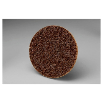 3M Abrasive Scotch-Brite Roloc Disc, 4 in dia, 12,000 rpm, Aluminum Oxide, Brown (25 EA / BX)