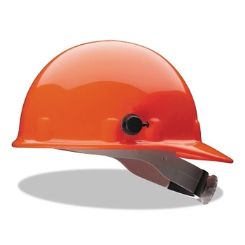 Honeywell Fibre-Metal SuperEight E2 Series Hard Cap, 8-point Ratchet, Quick-Lok Blocks, Orange (1 EA / EA)