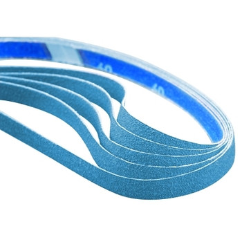 Norton BlueFire Coarse Grit Cloth File Belt, 1/2 in W x 12 in L, 150 Grit (200 EA / PK) Norton BlueFire Coarse Grit Cloth File Belt, 1/2 in W x 12 in L, 150 Grit (200 EA / PK)