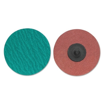 Merit Abrasives ZIRC Plus R801 PowerLock Cloth Discs-Type III, 1 1/2 in Dia., 80 Grit (100 EA / PK)