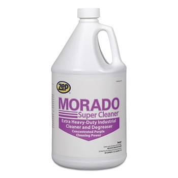 Zep Professional MORADO Super Cleaner Extra Heavy-Duty Industrial Cleaner and Degreaser, 1 gal Bottle, Ether-Like (4 BO / CA)