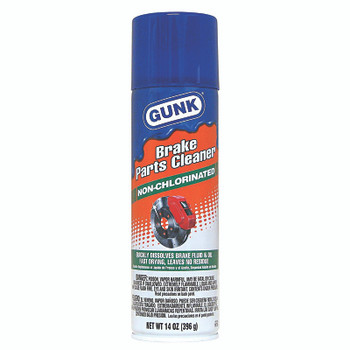 GUNK Brake Parts Cleaner, Non-Chlorinated, 14 oz, Aerosol Can, Hydrocarbon-Like Odor (12 CN / CA)