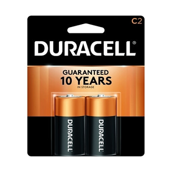 Duracell CopperTop Aklaline Battery, C, 1.5 V, 2 Pack (2 EA / CD)