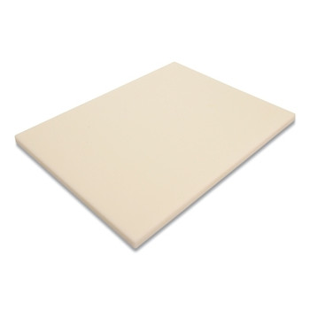 NoTrax Plasti-Tuff White Plastic Cutting Board, 1 in x 15 in W x 20 in L, Rectangular, White (1 EA / EA)