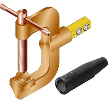 Lenco MIG-300/MIG-600 Ground Clamp, 300 A, 1/0 thru 2/0 (1 EA / EA)