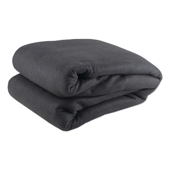 Wilson Industries Carbon Fiber Felt Heavy-Duty Welding Blanket, 6 ft W x 6 ft L, 16 oz, with Grommets, Black (1 EA / EA)