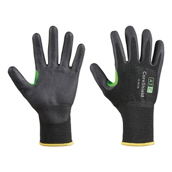 Honeywell CoreShield A3/C Coated Cut Resistant Gloves, 10/XL, HPPE/Basalt Black Liner, Nitrile Micro-Foam Black Coating, 13 ga (10 PR / BG)