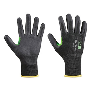 Honeywell CoreShield A3/C Coated Cut Resistant Gloves, 9/L, HPPE/Basalt Black Liner, Nitrile Micro-Foam Black Coating, 13 ga (1 PR / PR)
