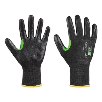 Honeywell CoreShield A3/C Coated Cut Resistant Gloves, 11/2XL, HPPE/Basalt Black Liner, Smooth Nitrile Black Coating, 13 ga (10 PR / BG)