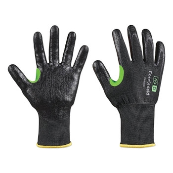 Honeywell CoreShield A4/D Coated Cut Resistant Gloves, 11/XXL, HPPE/Basalt, Smooth Nitrile, 13 ga, Black (1 PR / PR)