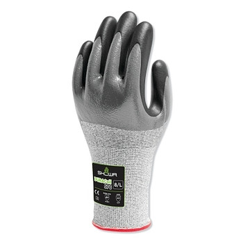 SHOWA Nitrile, Cut Resistant Gloves, Size M, A3 ANSI/ISEA Cut Level, Black (12 PR / DZ)