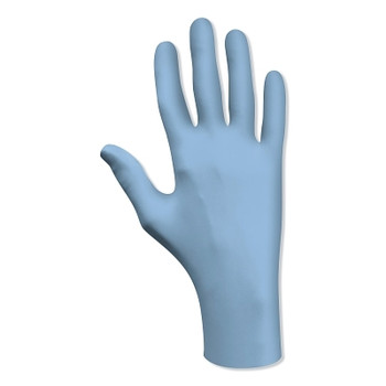 SHOWA 9-1/2 in Powder Free Unlined Nitrile Disposable Gloves, Green, Size L, 100PK (100 EA / DI)