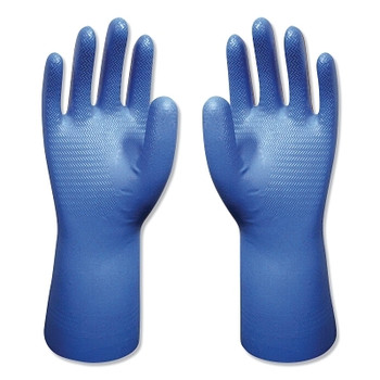 SHOWA Chemical Resistant Gloves, Size M, 12 in L, Orange, 1 PR (12 PR / DZ)