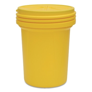 Eagle Mfg Lab Pack Poly Barrel Drum, 30 gal, Screw-On Lid, Yellow (1 EA / EA)